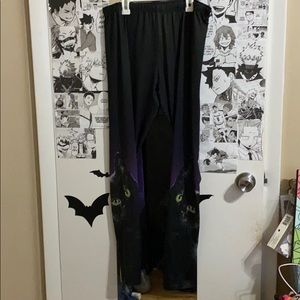 XL black cat leggings